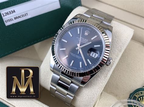 rolex datejust acciaio quadrante blu prezzo usato|Orologi Rolex Datejust usati su Chrono24.